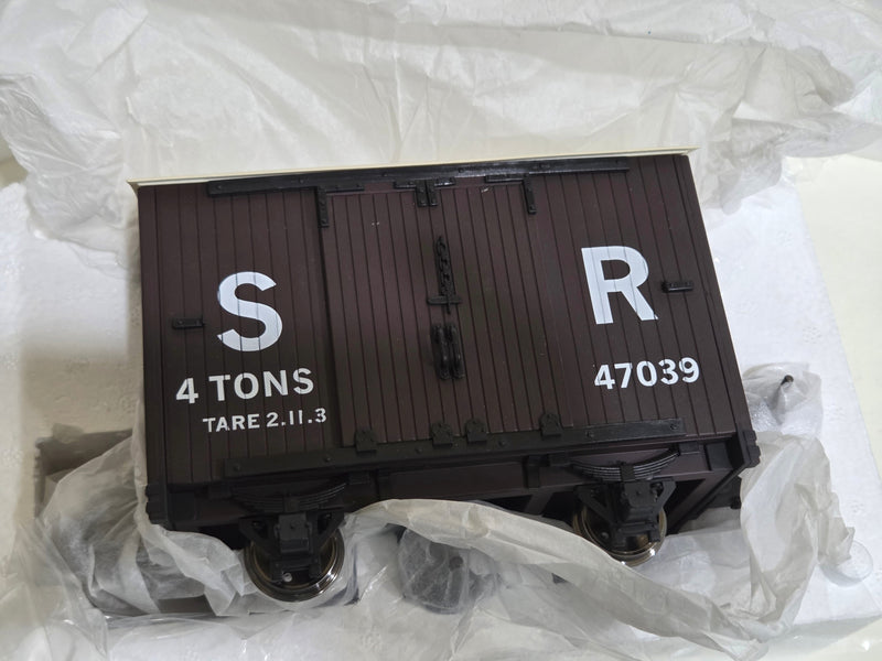 Pre-owned New in box L&B 4 wheel Goods Wagon SR Brown