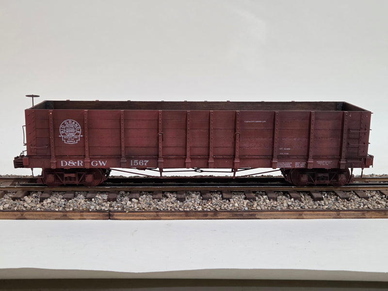 Pre-Owned  1/20.3  Hartford 30' D&RGW Gondola