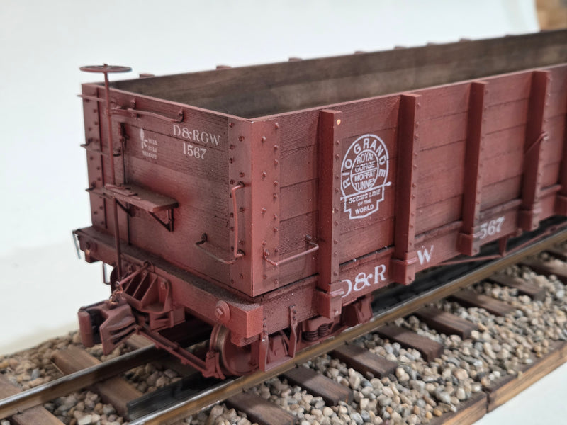 Pre-Owned  1/20.3  Hartford 30' D&RGW Gondola
