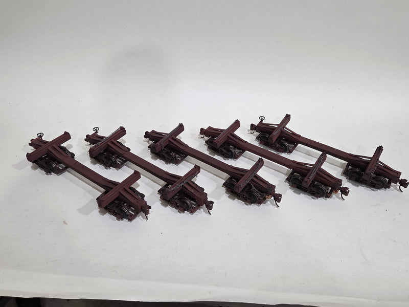 Pre-Owned Custom built 1/20.3 24' Log cars Set of 5