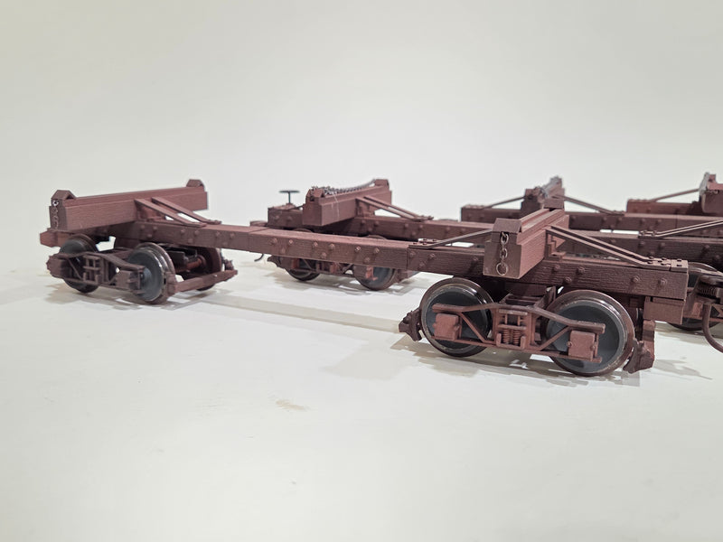 Pre-Owned Custom built 1/20.3 24' Log cars Set of 5