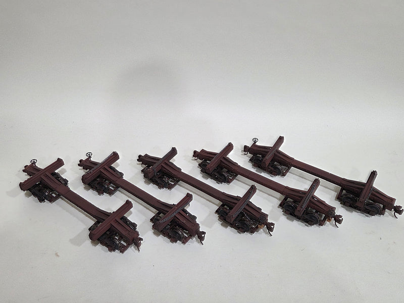 Pre-Owned Custom built 1/20.3 24' Log cars Set of 5