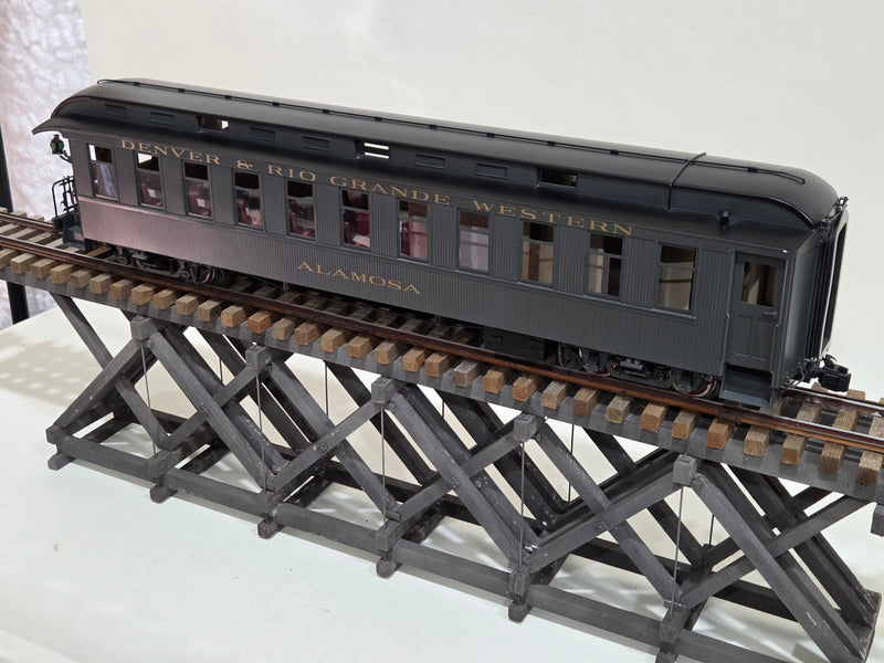 Pre-Owned Accucraft Brass Jackson & Sharp San Juan Palor car D&RGW Alamosa