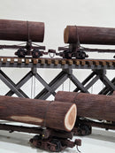 Pre-Owned 24' Custom Log cars with Large foam logs Set of 6