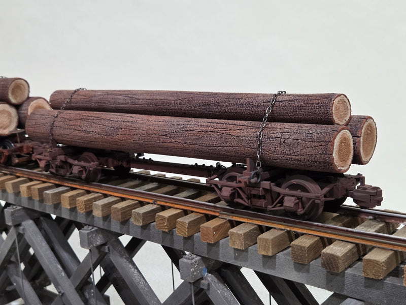 Pre-Owned LGB Log Disconnects with Custom Foam Logs Set 4