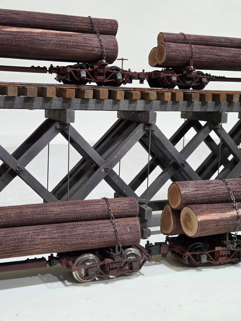 Pre-Owned LGB Log Disconnects with Custom Foam Logs Set 4