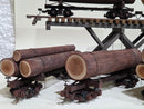 Pre-Owned 24' Custom Log cars with mixed foam logs Set of 8