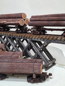 Pre-Owned 24' Custom Log cars with mixed foam logs Set of 8