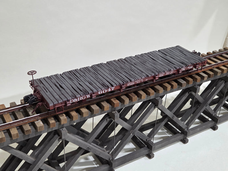 Pre-Owned Accucraft 1/20.3 30' D&RGW Flat Car