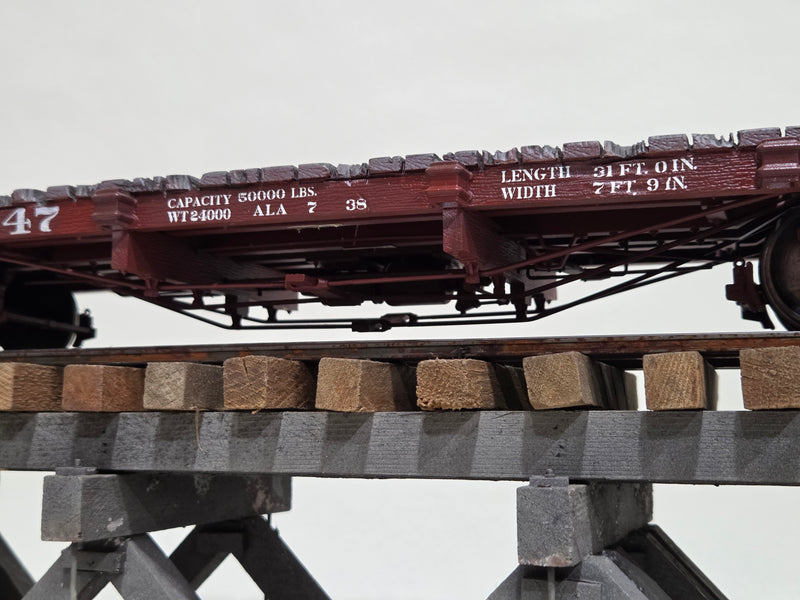 Pre-Owned Accucraft 1/20.3 30' D&RGW Flat Car