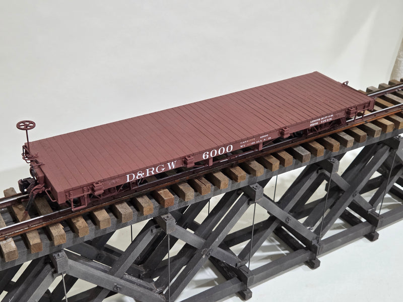 Pre-Owned Bachmann 1/20.3 30' D&RGW Flat Car