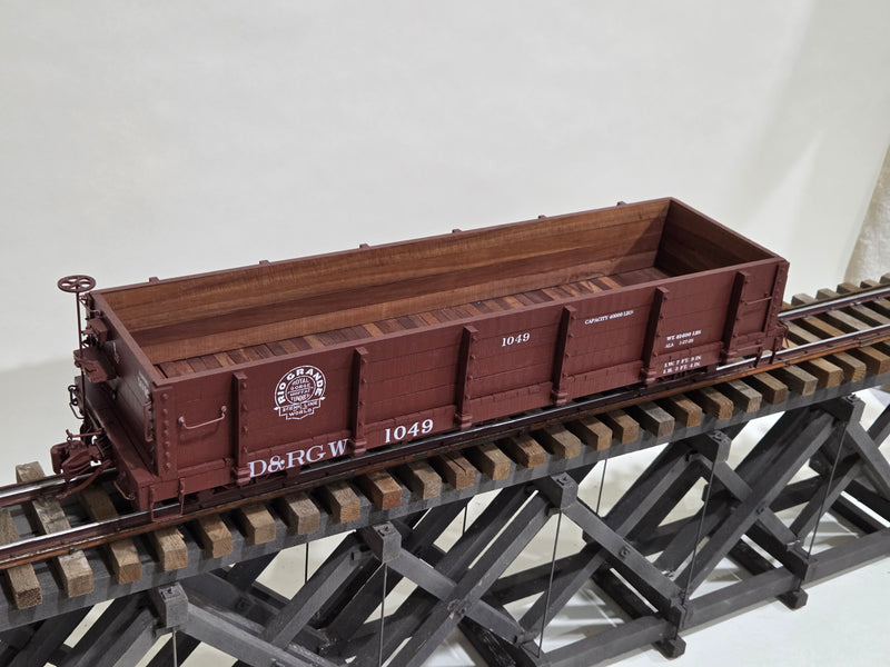 Pre-Owned Scratchbuilt 30' D&RGW Board Gondola