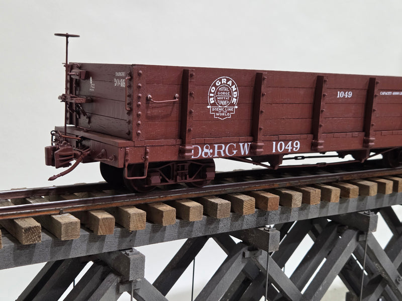 Pre-Owned Scratchbuilt 30' D&RGW Board Gondola