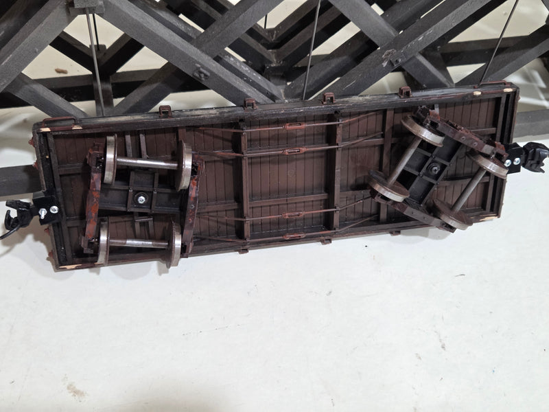 Pre-Owned 22' Kitbashed Flatcar with wood skinned frame and deck