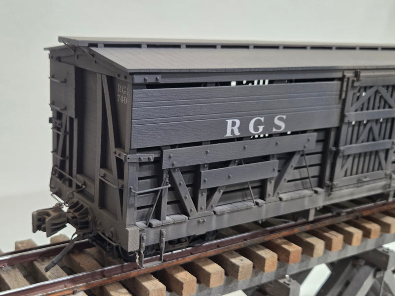 Pre-Owned Accucraft RGS Stock Car Weathered
