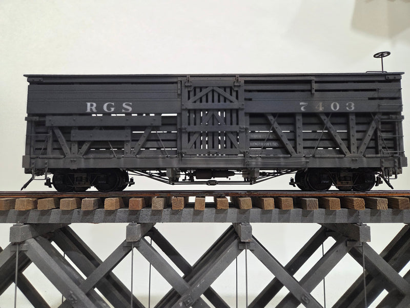 Pre-Owned Accucraft RGS Stock Car Weathered