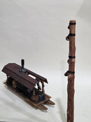 Pre-Owned Scratchbuilt 36' Logging Donkey 1/20.3 with Spar tree