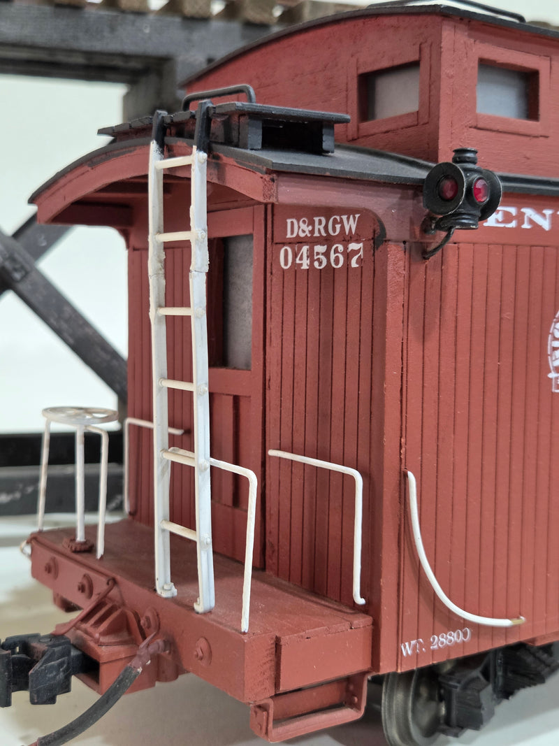 Pre-Owned Scratchbuilt Drover caboose, lettered for D&RGW