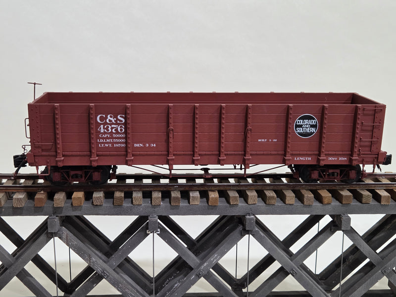 Pre-Owned Accucraft High Side Gondola - D&RGW and C&S