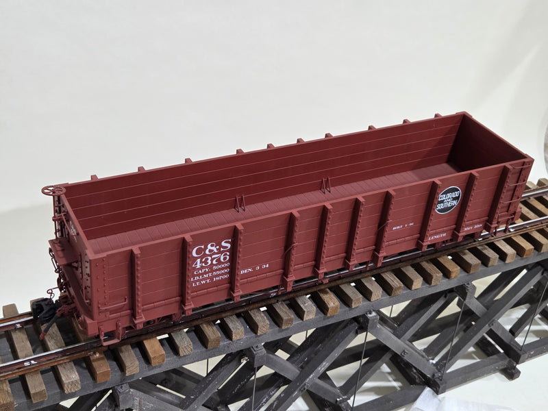 Pre-Owned Accucraft High Side Gondola - D&RGW and C&S