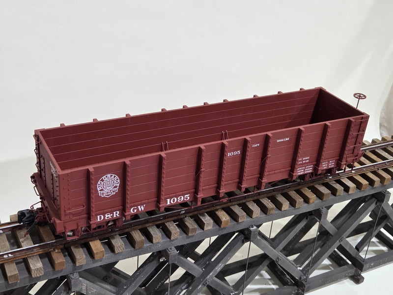 Pre-Owned Accucraft High Side Gondola - D&RGW and C&S