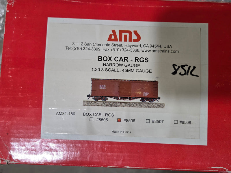 Pre-Owned Accucraft Boxcar D&RGW