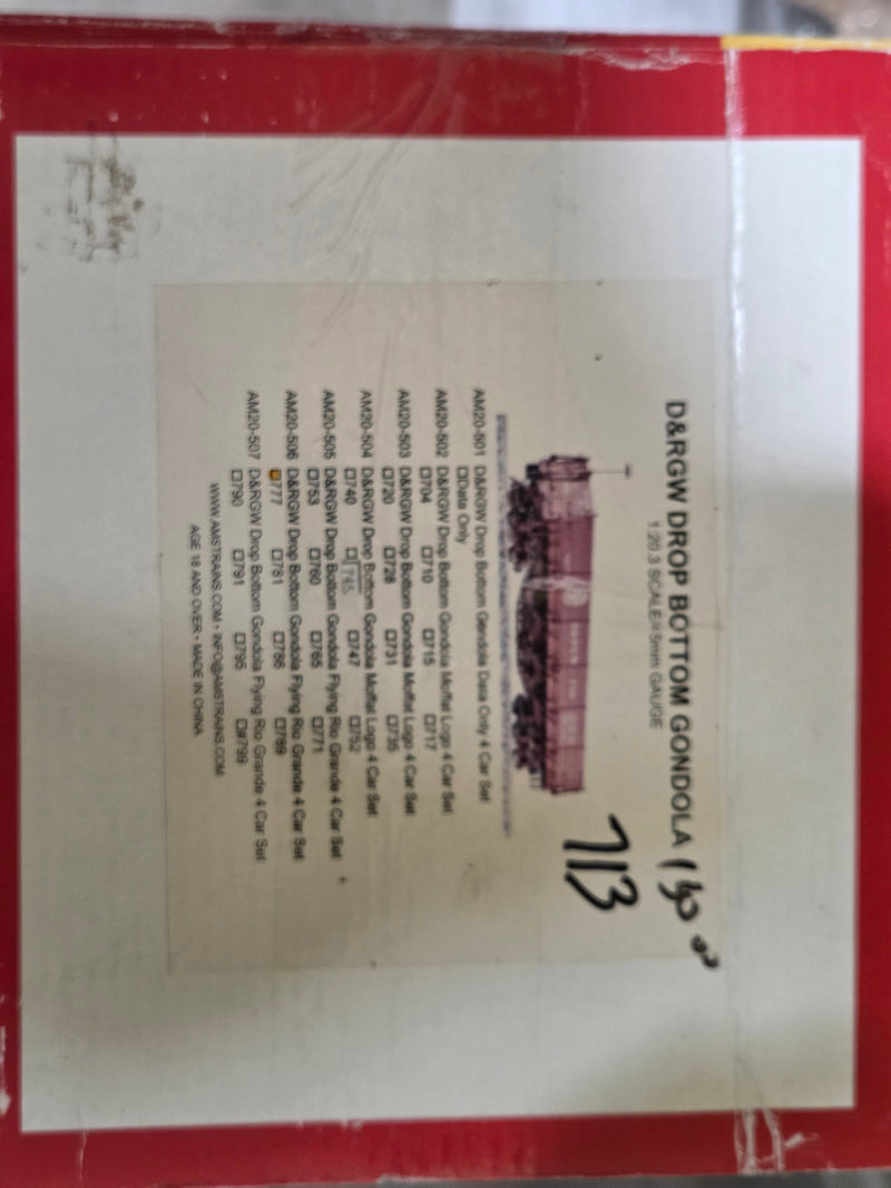 Pre-Owned Accucraft Drop Bottom Gondola D&RGW