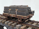 Pre-Owned Sierra Valley Munger Mining long Flat car with tie load