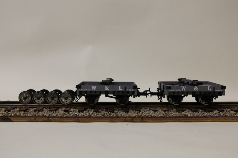 Pre-owned Accucraft W&L Bolster wagon set 1/19 scale