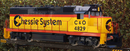 Accucraft GP38 7.25"/7.5" Gauge 1.6" Scale C&O Chessie paint scheme