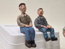7/8the scale Little Plastic People Figures. Set of 3