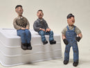 7/8the scale Little Plastic People Figures. Set of 3