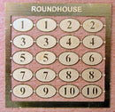 Roundhouse Number Plate set